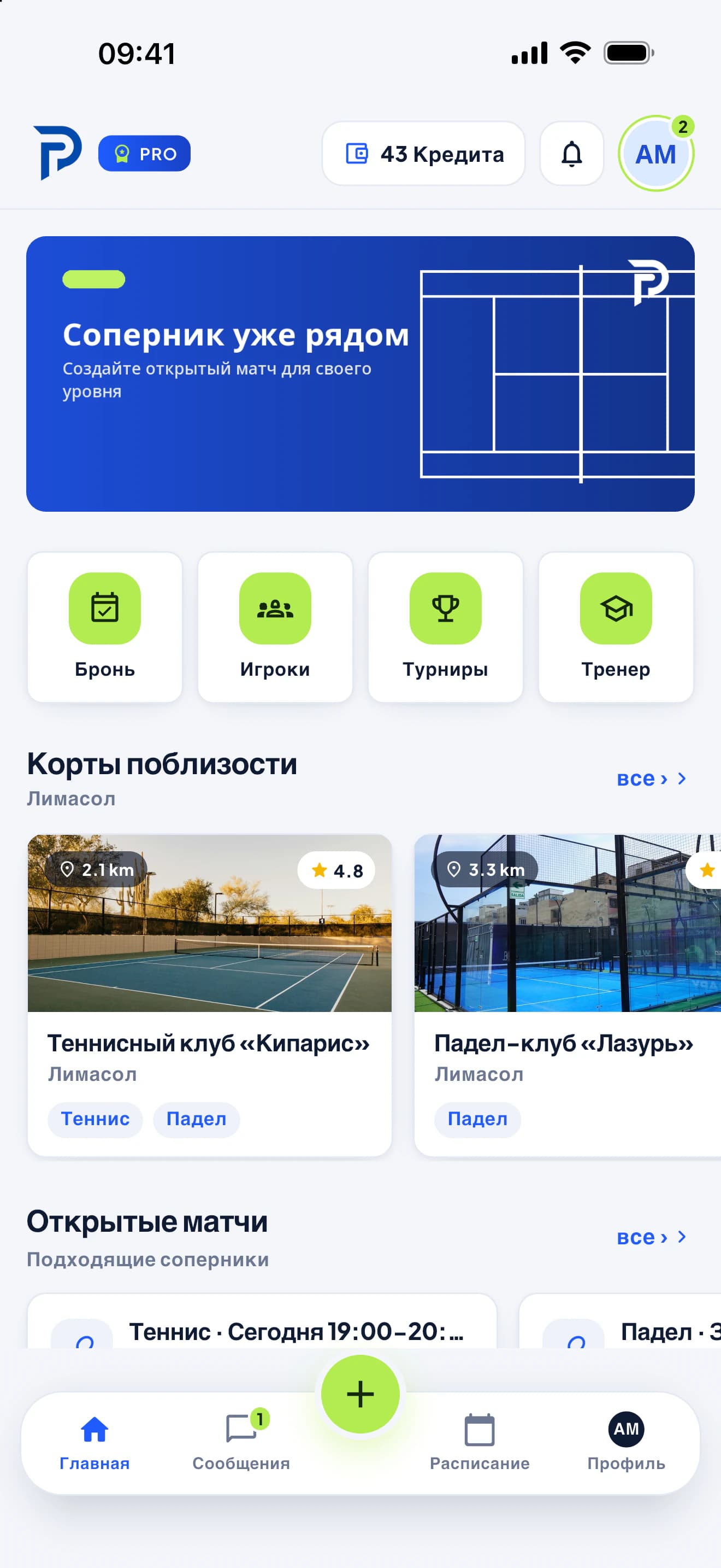 Главный экран приложения PFM